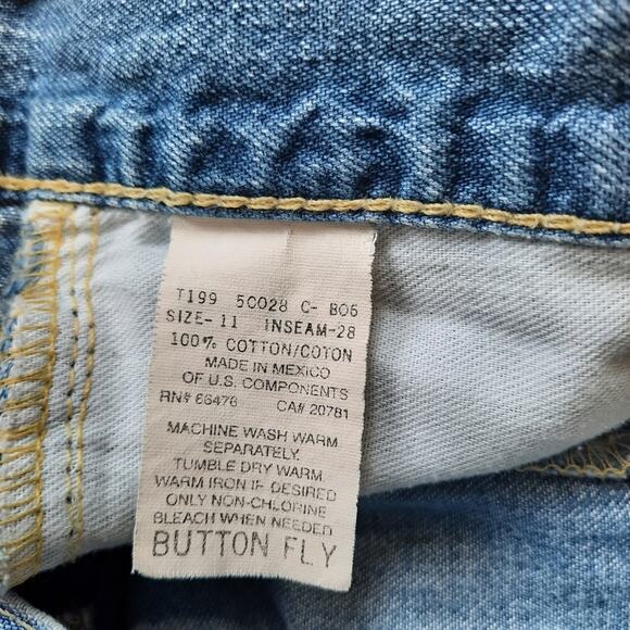 VTG Y2K Tommy Hilfiger Jeans Straight Leg W32 x L27 Big Flag Logo Patch 90s - Picture 9 of 9